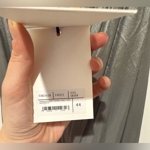 Halter neck  open-back evening dress NWT IT44/US 8 - Picture 11 of 14